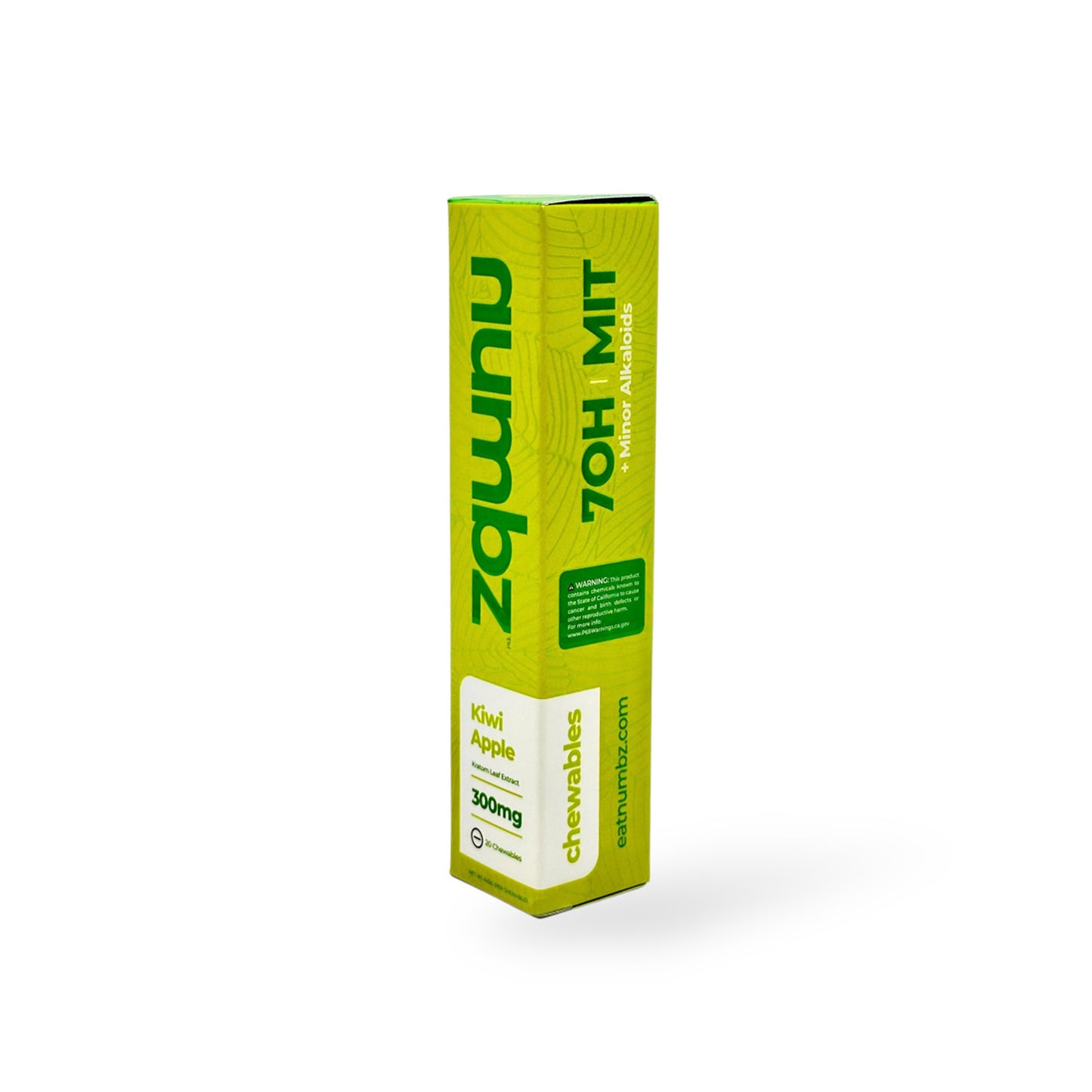 numbz 7-OH + MIT Chewable Tablets Kiwi Apple 15mg Per Tablet 300mg