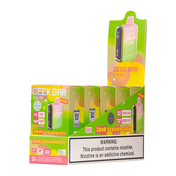 Sour Strawberry Geek Bar Pulse