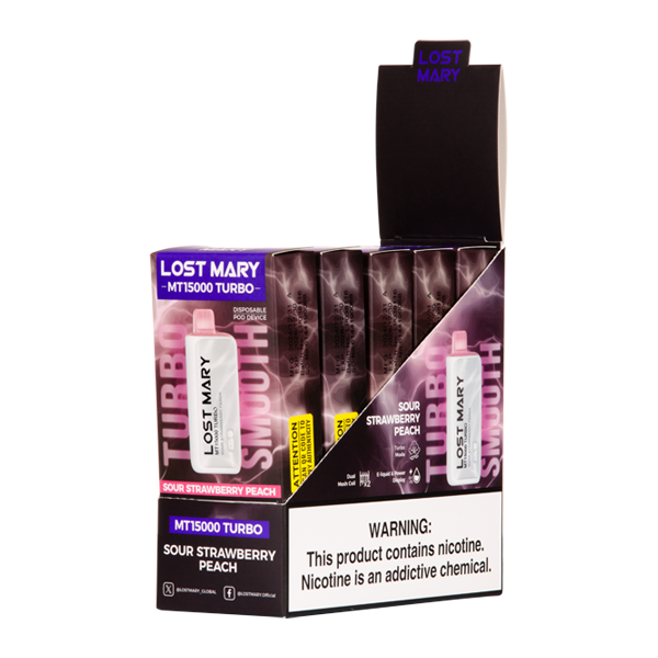 Sour Strawberry Peach LOST MARY MT15000 Turbo