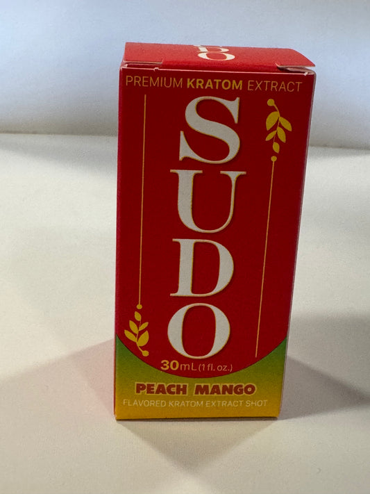 SUDO Premium Flavored Kratom Extract Peach Mango