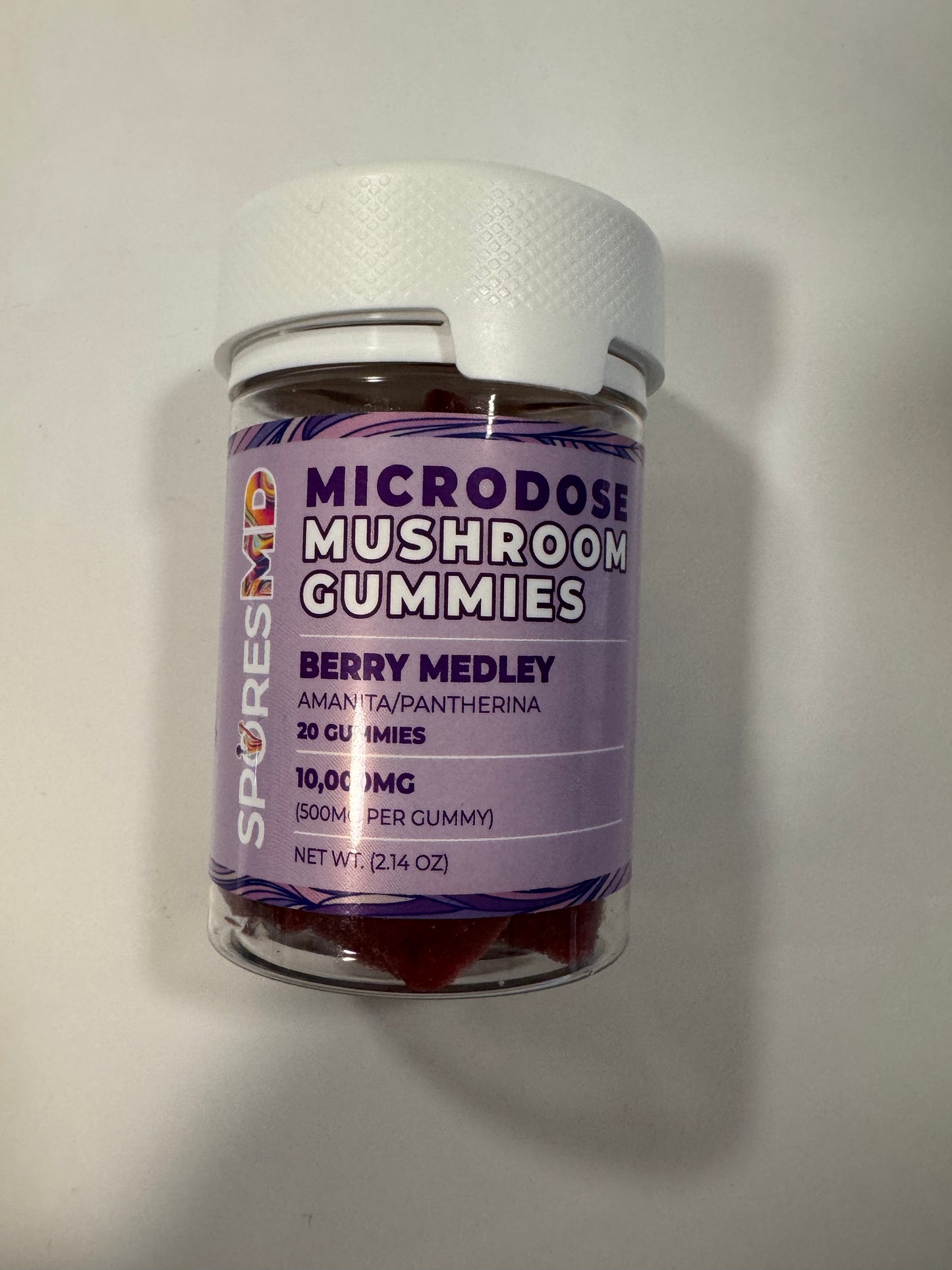 Spores MD Microdose Mushroom Gummies Berry Medley